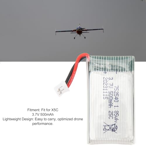 3,7 V 2500 MAh LiPO-Akku mit JST-Stecker für RC-Modellflugzeug-Hubschrauber-FPV-Drohne