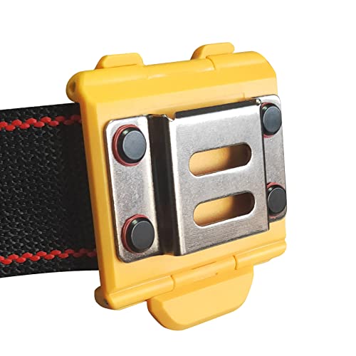 Tape Measure Holder For Tool Belt, Tape Measure Holder Clip On, Tape Measure Clip, Tape Measure Holder, Drill Holster For Tool Belt, Tape Measure Belt Clip Hook, Drill Belt Clip Hook, Yellow, 1Pack #TOP23
