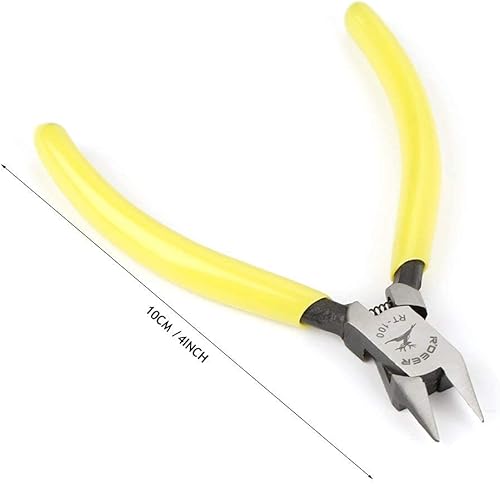 Miniatura 3 de Alicates de corte lateral diagonal de 4 pulgadas y 3.937 in, tijeras de corte de cable, herramienta de reparación para electrónica de corte,