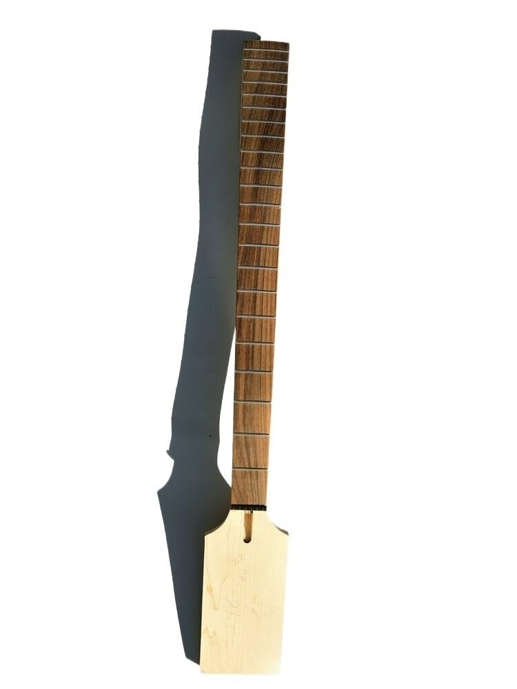 Manico for chitarra baritona a 22 tasti, tastiera in palissandro acero da 30 pollici, senza testa a paletta intarsiata