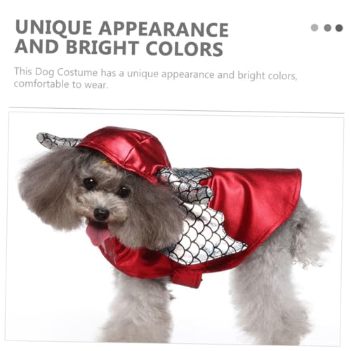 Disfraz para perro GLEAVI color rojo talla M miniatura 7