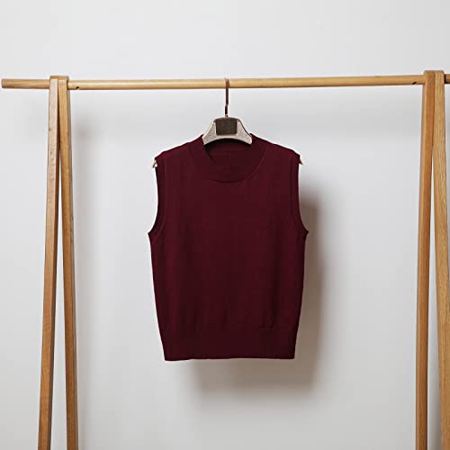 Sweater Vest Tops for Women Round Neck Y2K Sleeveless Preppy Style Knitted Crop Tank Top for Teen Girls School Uniform2