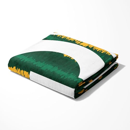 Image of Northwest NFL Green Bay Packers Oversized Microfiber Beach Towel, 60 x 70 Inches - Quick Dry, Sand Resistant, Lightweight, Highly Absorbent, Shibori Design