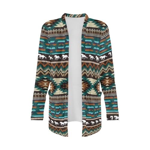 Xpyeesfuen Floral Print Womens Long Cardigan 2025 Fall Lightweight Long Sleeve 0pen Front Sweater with Pockets Comfy Warm Fall Winter Coat Jacket Fits Layering in Autumn