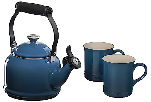 Demi 1.1 L Kettle Kit + 2 Mugs 400 ML Seattle Le Creuset Orange