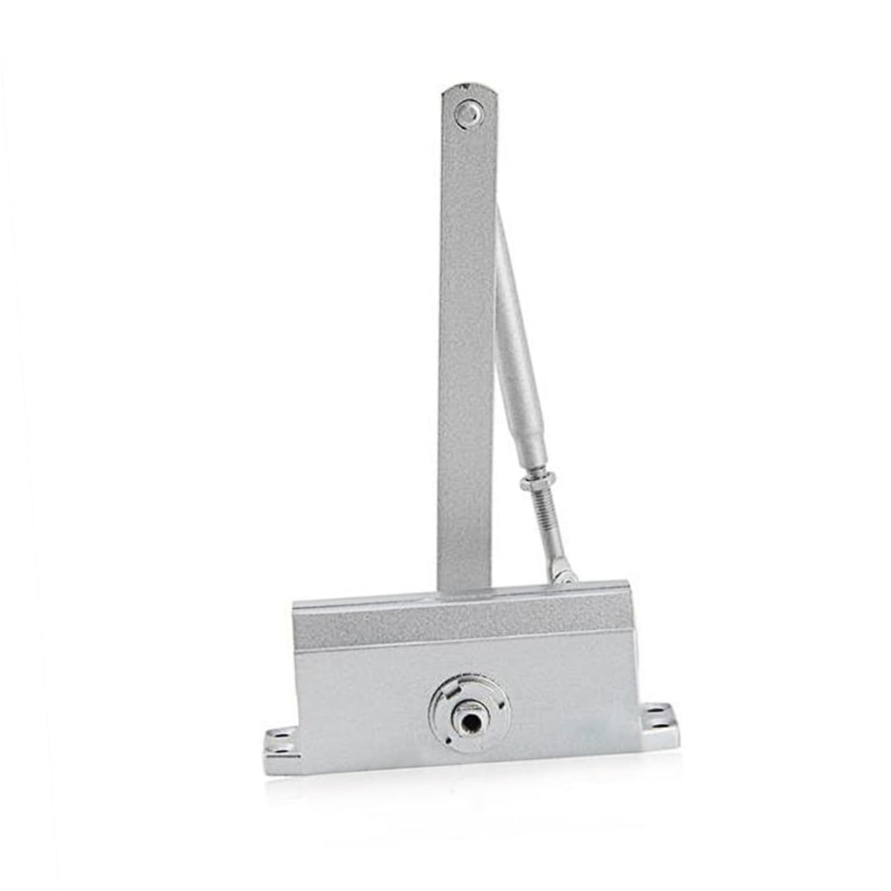 Grand Ferme-porte 75kg Taille 078, Fermeture Automatique 180° | Amortisseur en Acier Inoxydable Argenté, Vitesse Réglable en Continu, Fonction Butée 90° et Tampon
