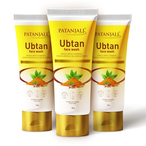 Image of Patanjali Glow Boost Ubtan Face Wash 100g - Natural Herbal Brightening Face Cleanser | Suitable for All Skin Types | For Men & Women | For Daily Use