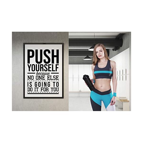 Gym Room Wall Decor | Motivational Posters for Office | Decor Inspirational Motivation | Sports Quotes | Wall Decal | A3-16.5"x11.7" no Frame
