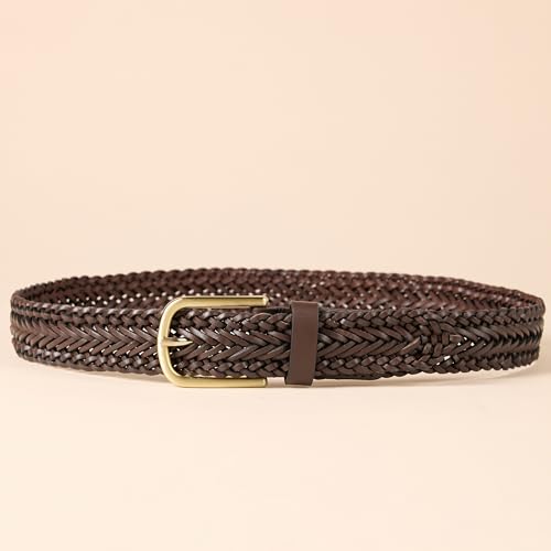 Amazon Essentials Women's Leather Woven Belt4