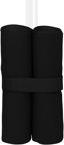 Miniatura 10 de MOOCY Bolsa de arena para pesas de toldo, bolsas de arena resistentes para tienda de campaña desplegable para patas, refugio instantáneo, bolsas de