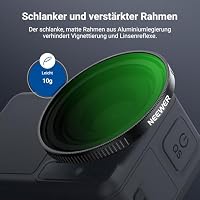 NEEWER Variabler ND Filter kompatibel mit DJI Osmo Action 5 Pro/4/3, ND2-32, 1-5 Stop, Snap On, mehrfach vergütetes HD optisches Glas, Graufilter, Action Cam Objektiv Filter, Fotografie Zubehör – Ansicht 6