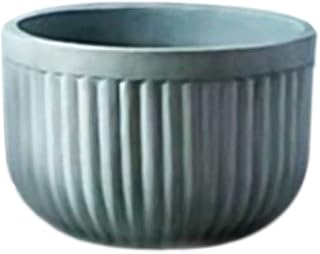 Shaheen farouk designs polyster stone decorative planter pot for offices, home decore and garden, (w35*h40) - baby blue