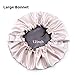 ELIHAIR Stain Bonnet Silky Sleep Cap Adjustable Satin Cap for Night Sleeping Hair Bonnet Reversible Double Layer Champagne/Grey