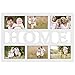 Produktbild Hama Collage Bilderrahmen für Fotocollagen Budapest - Home (Fotorahmen mit Home-Schriftzug für 6 Fotos im Format 10x15, Kunststoff-Rahmen, Echtglas) Fotogalerie weiß