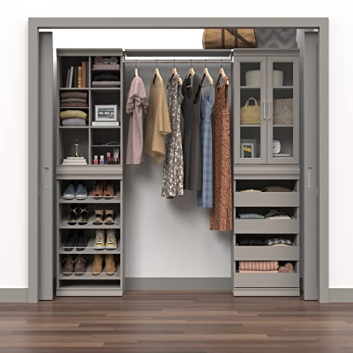Closetmaid 4597 Modular Storage Stackable 12-Shelf Unit With Dividers, Taupe #TOP7