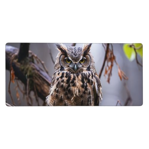 Tapis de souris de jeu chouette 40x90cm sous-main ordinateur portable bureau