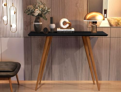 Aparador Buffet Classic Sala de Estar Pés em Madeira (Preto)