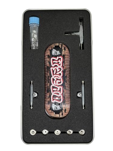 LEEFAI 29mm Pro Fingerboard Complete 29x96mm Wood Deck,UV Printing Graphic, Pro leefai4.0 Trucks Regular kingpins- 5 Urethane Bearing Wheels-Op3ra V3-Handstyle