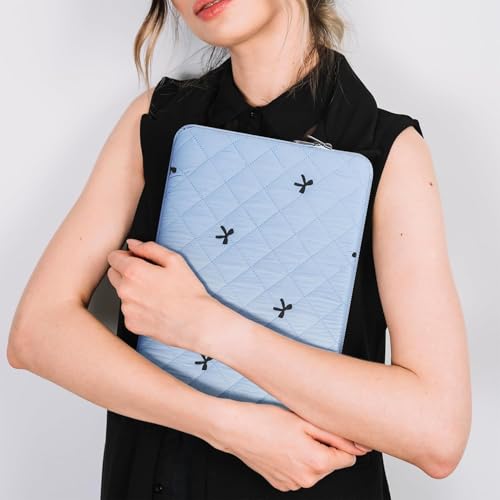 Funda acolchonada para portátil 13-15.6 pulgadas Bow azul miniatura 2