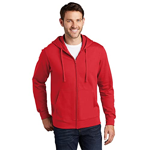 Amazon.com: Port & Company Fleece Full-Zip Hooded Sweatshirt