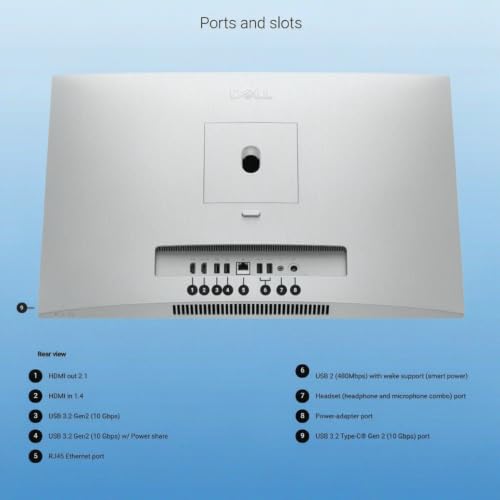 Image of Dell 24 AIO Desktop 23.8 inch FHD Touchscreen Intel 8-core Ultra 7 355 (49 AI Tops) 32GB RAM 2TB SSD Wi-Fi7 for Creator Designer Business Professional Win11Pro