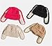 Bucket Hat for Women Men Handmade Crochet Bunny Ear Beanie Cute Knitted Hats Soft Warm Winter Headwear Casual Fashion Beige