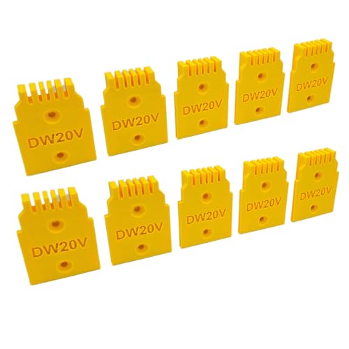 10 Pack DW20V 3D Printed Tool Mounts for Dewalt 20V and Flexvolt 60V Power Tools