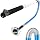 RV Black Tank Cleaner Wand,62inch RV Holding Tank Swivel Stik Rinser 304 Stainless Steel Hose with Flexible Rotary Cleaning Sprayer for Camper Toilet RV Black Water Tank and Garden