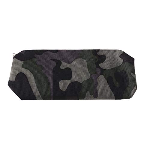 Preisvergleich Produktbild Guoxii Federmäppchen mit Reißverschluss, hochwertig, Armeegrün, klassisch, klein, Stifteetui (kein K4-6 Camouflage-Asche)