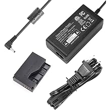 ACK-E15 AC Power Supply Adapter DR-E15 Dummy Battery Kit for Canon EOS Rebel SL1 / 100D, Kiss X7, SX70HS Cameras.