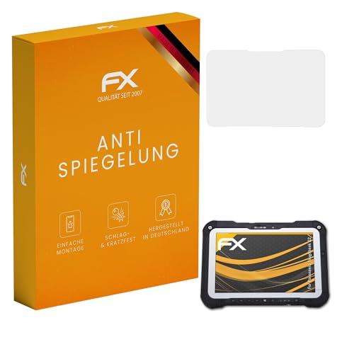 atFoliX Bildschirmfolie kompatibel mit Panasonic Toughbook G2 Schutzfolie, entspiegelnde & stoßdämpfende FX Folie (2X)