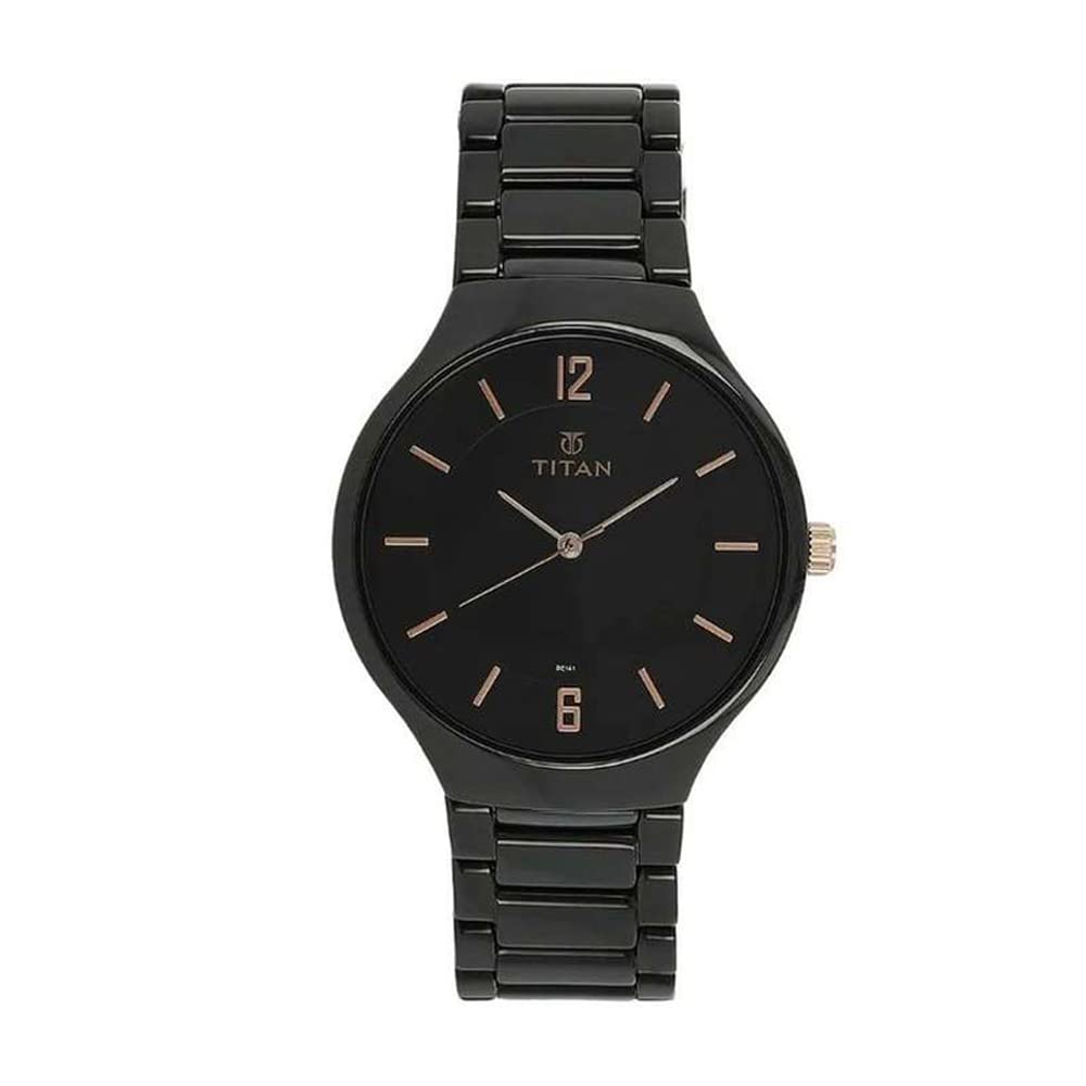 Titan Regalia Quartz Analog Black Dial Ceramic Strap Watch for Men-NS90014KC02 (B00O8JJ9TW) Amazon Price History, Amazon Price Tracker