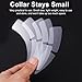 COHEALI 100pcs Collar Stays for Men Dress Shirts Plastic Dress Shirt Collar Inserts Collar Stays Collar Stiffeners Collar Fixer Supports Transparent