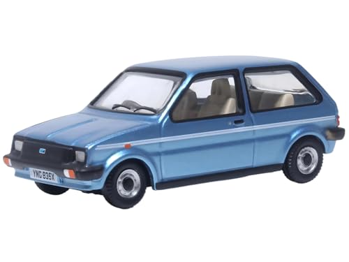Oxford Diecast 1:76 Austin Mini Metro Denim Blue Metallic Collectable model 76MET002
