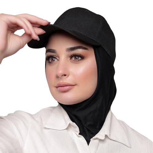 One-Piece Hijab Baseball Cap for Women Quick Dry Sun Hat