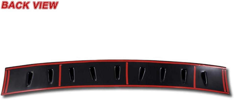 W-POWER, Rear Roof Diffuser Spoiler Wing 9 Shark Fins Compatible with 2013-2017 Toyota Corolla Sedan/4DR, Shark Fin Roof Spoiler Wing, 2014 2015 2016 (Painted Black)