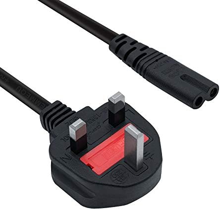 Mcbazel 1.8 meter UK Power Cable (IEC320C13 to BS 1363) Kettle Lead/Power Cord Compatible with PS4/PS3