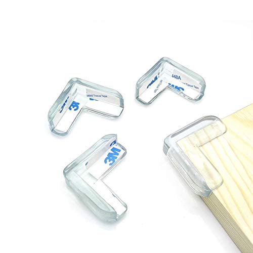 Table Corner Protectors for Baby Safety - 8 Pack Baby Safety Clear Furniture Corner Guards Corner Protector with 3M Adhesive, L-Shaped (Clear)