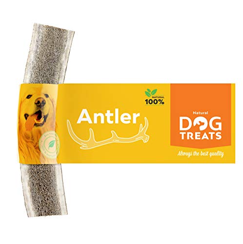 Asta Partida de Ciervo para Perro 100% Natural Cuerno Masticar Hueso Juguete, Tamaño Large