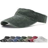HH HOFNEN Sports Sun Visor Hats Cotton Twill Ball Adjustable Sun Caps for Men Women