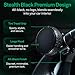 Steering Wheel Knob – Stealth Black Edition, Premium No-Logo Spinner for Standard Wheels (1.1