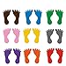TOYANDONA 18 Paia di Adesivi Colorati per Impronte, Decalcomanie per Pavimenti di Grandi Dimensioni per La Decorazione (Colore Casuale)