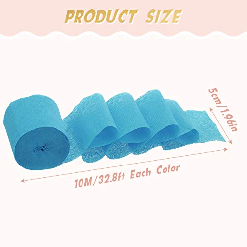 CAVEEN 24 Rolls Crepe Paper Streamers-32.8ft Party Streamer Paper Decorations Crepe Paper roll Full Colorful for Backdrop, Birthday, Weeding,Festival Decoration in 24 Colors (24)