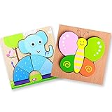 Was Sie benötigen: Sind Sie auf der Suche nach einem einfachen Spielzeug, das Ihrem Kleinkind hilft, Farberkennung und Hand-Augen-Koordination zu entwickeln? Die Antwort ist hier mit dem Montessori-Spielzeug für Babys und Premium-Holzpuzzle für Kinder.