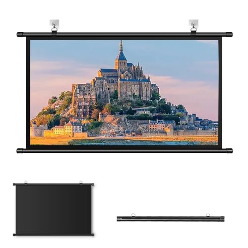 Écran de projection dépliable manuellement pour éviter les plis sur l'image