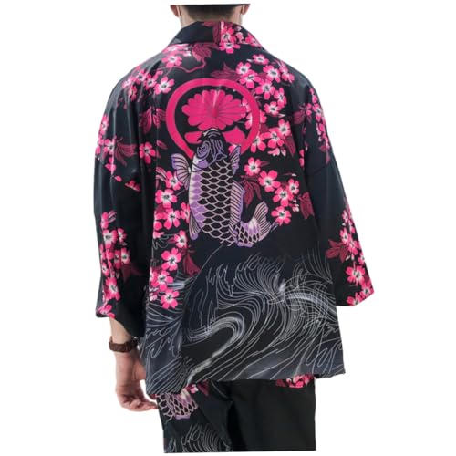 eurNhrN Kimonos Man Woman 2021 Japones Kimono Cardigan Cosplay Camisa Bloqueía para mujeres Yukata Yukata Summer Beach Kimono Camisas para hombres