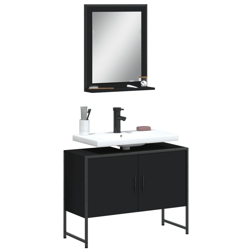 Gabinetes de baño de madera negra Furniture Select para almacenamiento flotante elegante