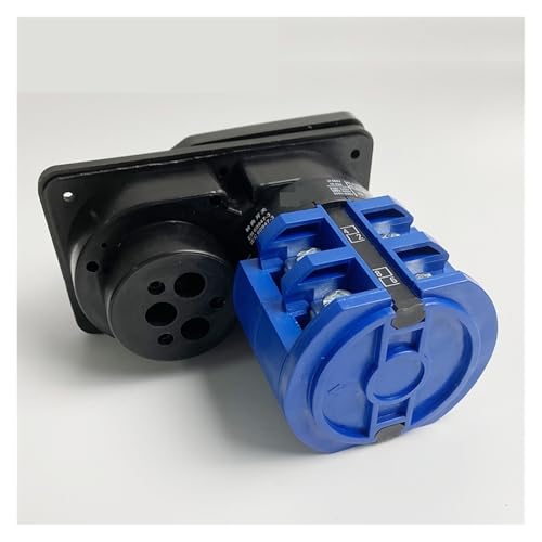 Selector de circuito bipolar plateado YMW26-63 de alta conductividad con llave de corte 4
