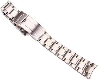 Rolex 20MM Brushed Solid Stainless Steel For Submariner, GMT-Master Watch Band Bracelet starp W/Logo