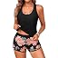 Pink Floral & Black